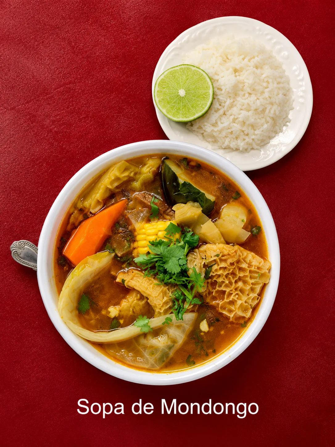 Sopa de Mondongo con Arroz y Limón